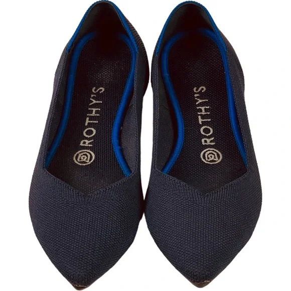 Rothy’s “The Point” in Navy Blue Size 8 *EUC* - Picture 6 of 12